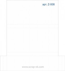 Заготовка для шоколадниці, розмір у готовому вигляді 17 см 8см 1,2 мм, щільність 270 г/м²