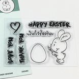 Набор штампов Gerda Steiner - Brush Bunny 3x4 Clear Stamp Set