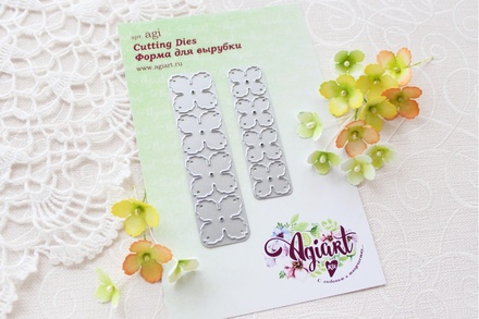 NEW. Ножи для вырубки от AgiArt "Мелкоцвет №2"