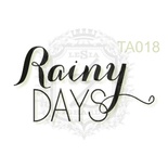 Акриловый штамп Lesia Zgharda TA018 Rainy DAYS, размер 2.6х1.4 см