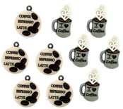 Набір декоративних ґудзиків Dress It Up - Coffee Talk