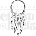 Штамп від ПСК - Дудлінг. Рамка, 7х2.9 см