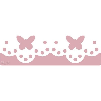 Дірокол бордюрний 4,5см Мереживні Метелики, TM dpCraft (Dalprint)