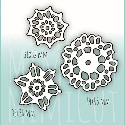 Набор ножей для вырубки от MiMiCut "Уютный вечер", 39x39мм, 46x46мм, 33x34 мм