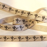 Стрічка Eyelet Outlet - Mallard Ribbon Tan, ширина 18 мм, довжина 90 см