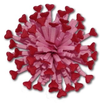 Ніж для вирубки від Cheery Lynn Designs - Small Heart Lollipop Cutie Fringe