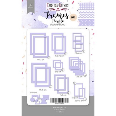 Набір рамок №1 Purple 39шт., ТМ Фабрика Декору