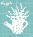 Чипборд від Вензелик - Поливалка з квітами 02, розмір: 77x90 мм