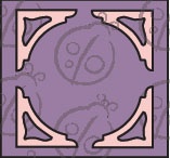 Чипборд куточки для фото №1, 4 шт.