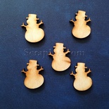 Деревʼяна фігурка WOOD-022 - Сніговик, 1 штука