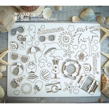 Чипборд ScrapBox — набір Пляжний