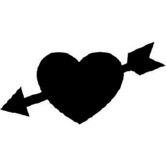 Фигурный дырокол Чарівна Мить - Сердце со стрелой, размер 1 см