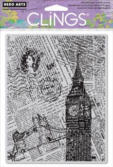 Гумовий штамп Hero Arts - London Background, з оснасткою