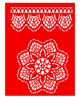 Трафарет - Салфетка3, 18*18см