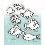 Ножи для вырубки «Рыбы не-мы»,  84*50, 48*24мм