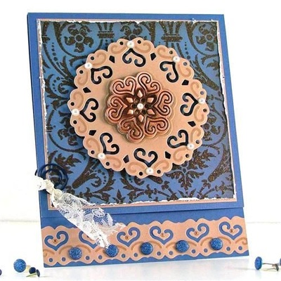 Ніж для вирубки від Spellbinders - Contemporary Hearts Pendants