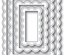 Ніж для вирубки від Poppystamps - Double Stitch Scalloped Rectangle Frames