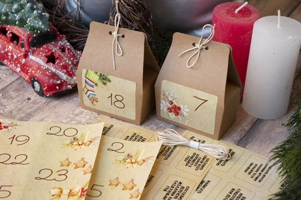 Набір для творчості Адвент-календар # 8, ТМ Fabrika Decoru, АНГЛІЙСЬКА МОВА