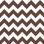 Тканина 100% бавовна - Шеврон темно - коричневий великий, 45x55см