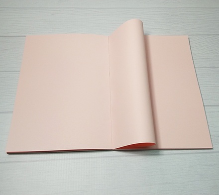 Блок для блокнота А5. Колір: рожевий, 80 аркушів, 90 г/м²