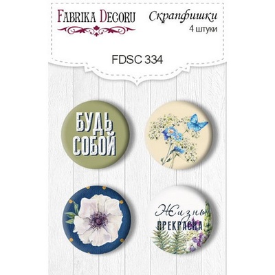 Набір скрап-фішок ТМ Фабрика Декору з 4 шт. No 334