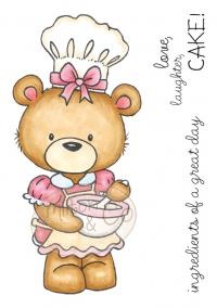 Акриловый штамп от Wild Rose Studio - Millie Baking. Размер штампа 7х9 см.