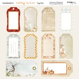 Аркуш двостороннього паперу для скрапбукінгу від Scrapmir - Tag-Pad - Falling in Love, 20x20cм