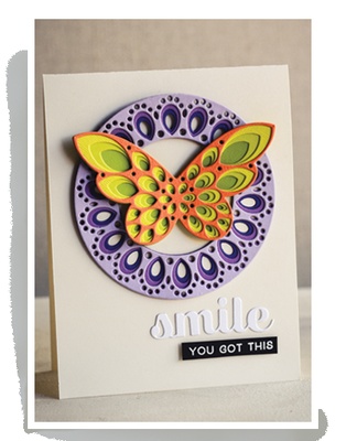 Набор ножей от Birch Press Design - Sparkler butterfly layer set, 4 шт.