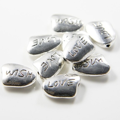 Металева прикраса "Самородок", розмір 17x13 мм, 1 шт.