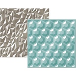 Набор папок для тиснения We R Memory Keepers - Gemstone Embossing Folders 6"X6", 15 x 15, 2шт. 