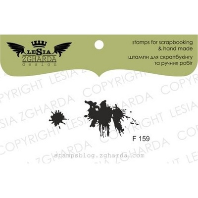 Набор акриловых штампов Lesia Zgharda F159 Две кляксы, 2 шт