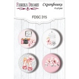 Скрап-фішки 4шт. Набір 315, Say Yes, ТМ Фабрика Декору