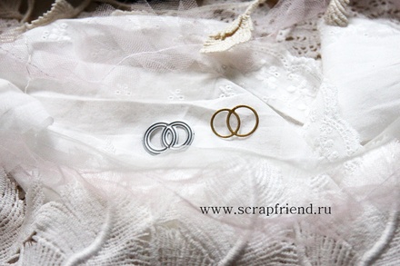 Нож для вырубки от Scrapfriend - Свадебные кольца, 2,5х1,5см
