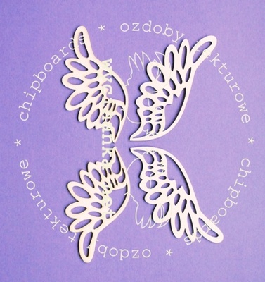 Чипборд від Wycinanka - Крила ажурні, 8 см