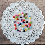 Пуговицы деревянные от ScrapBerry's - Сердечки, мини, 50 шт.