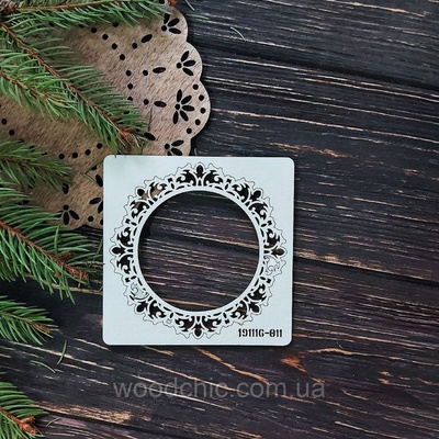 Чипборд Рамка 11 від WOODchic, 9x9 см
