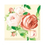 Серветка "Танець осінніх квітів", розмір: 33x33 см, 1 шт.