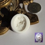 Силиконовая форма (молд) - Камея, размер: 30х22мм