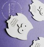 Чипборд від Wycinanka - Сови, 4,5x4,5см