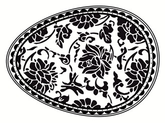 Акриловый штамп SW006a Пасхальное яйцо, размер 4,3 * 6 см