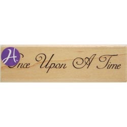 Резиновый штамп Hampton Art /7gypsies Once Upon A Time, на деревянном блоке