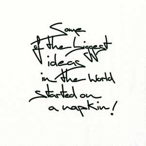 Серветка для декупажу "Ідея", розмір: 33x33см