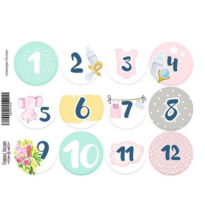 Набір наліпок (стікерів) для журналінгу 1-016, ТМ Фабрика Декору