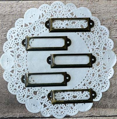 Рамки металлические декоративные - Бронза, 5 шт.