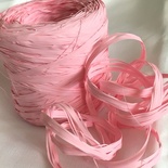 Рафія натуральна, колір ніжно-рожевий, 1 метр