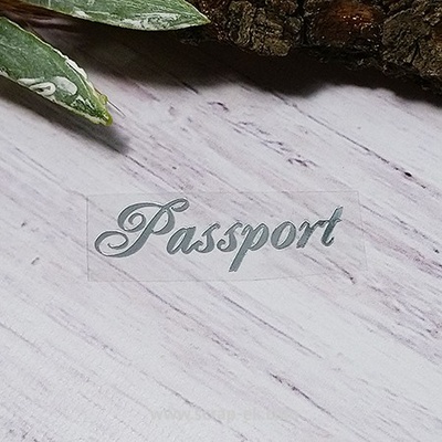 Термонапис «Passport» №5, срібло