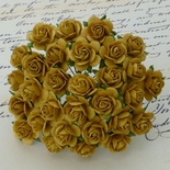 Открытые розочки, цвет старое золото, диаметр - 15мм, 10 шт.