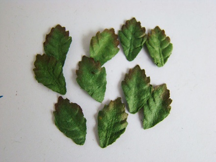 Листики розы, 18х10 мм, 10 шт.