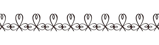 Акриловый штамп F029 Бордюр, размер 9,6 * 1 см