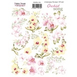 Набір наліпок (стікерів) 19 шт. Orchid song 170, ТМ Фабрика Декору